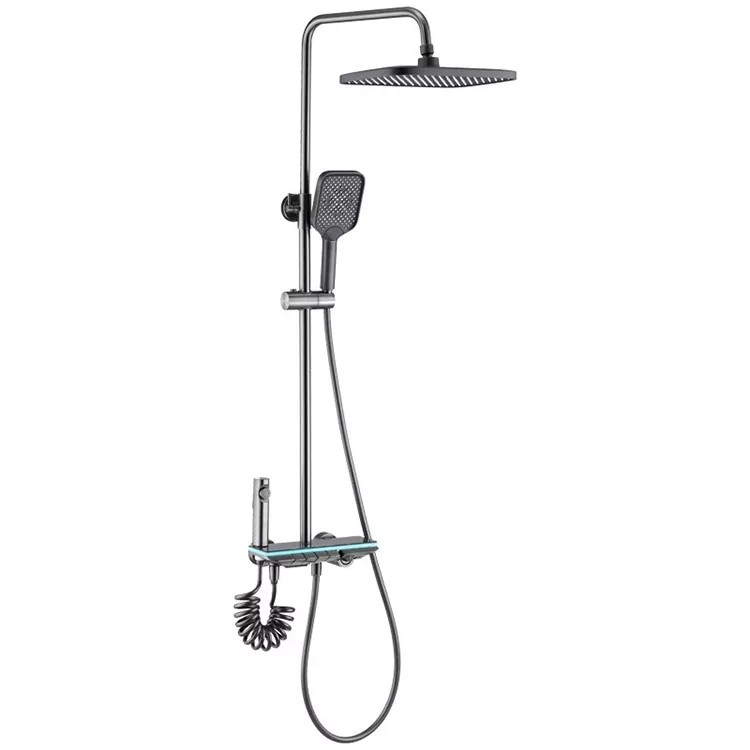 Conjunt de capçals de dutxa amb llum LED digital per a tecla de piano