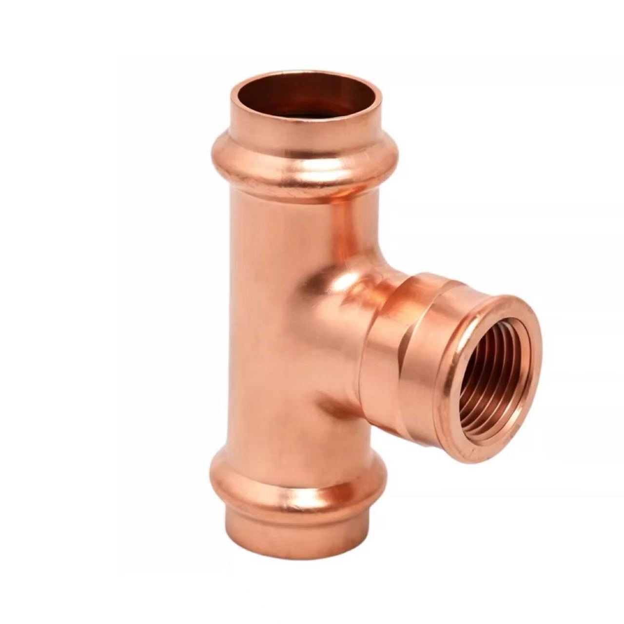 Connector en T de rosca interna de doble pinça
