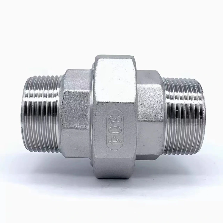 Unió de doble rosca mascle per a fontaneria