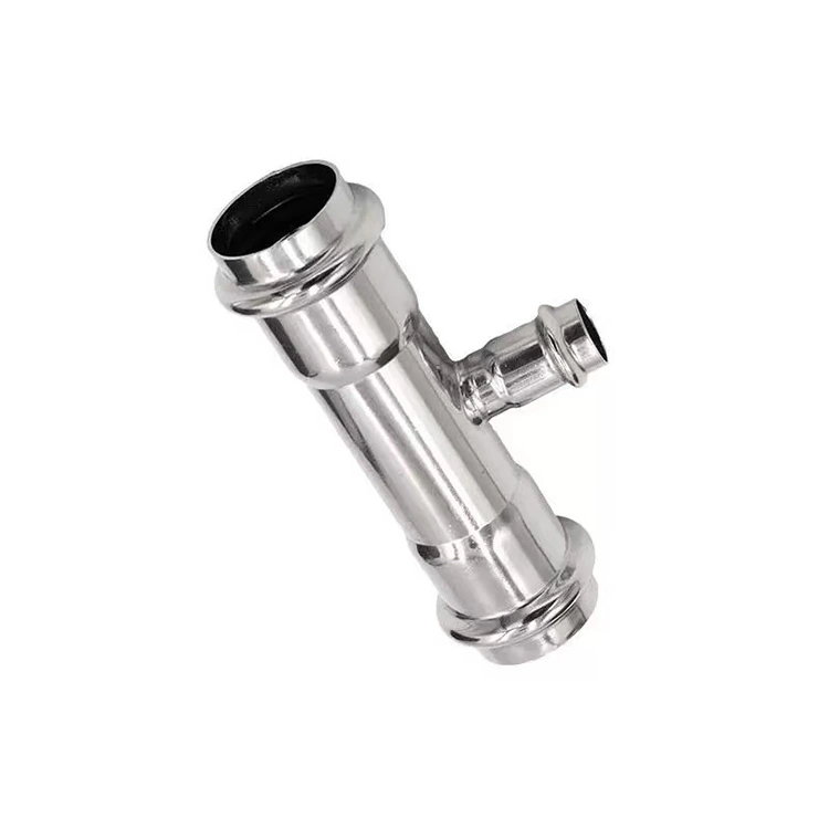 Tee reductora de doble premsa