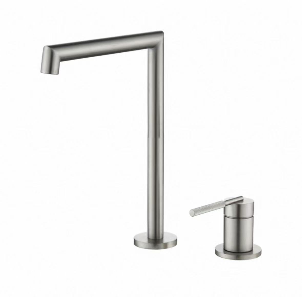 Aixeta dividida geomètrica de plata mirall