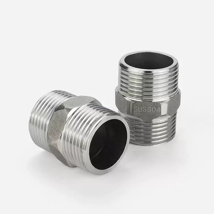 Connector de rosca mascle hexagonal de precisió